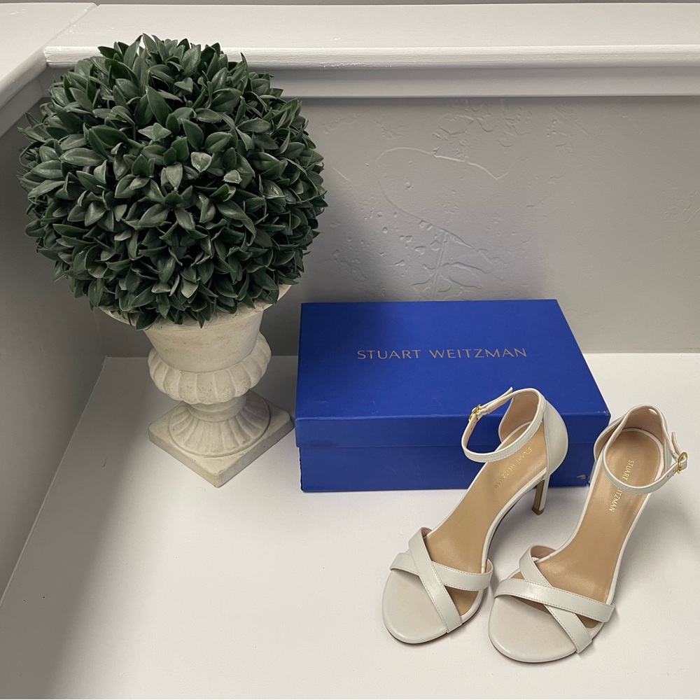 Stuart Weitzman Nudist Cross Strap Sandal